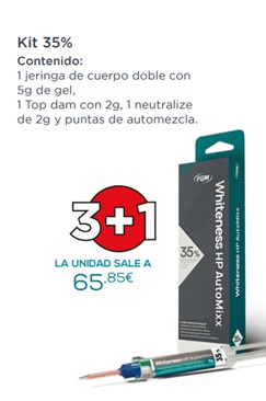 OFERTA 3+1 WHITENESS HP PER HIDROGENO 35% AUTOMIX KIT 5G - Imagen 2