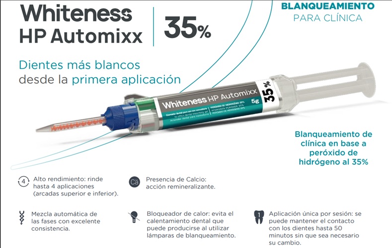 OFERTA 3+1 WHITENESS HP PER HIDROGENO 35% AUTOMIX KIT 5G