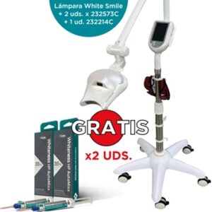 LÁMPARA SMILE WHITE FGM + SIN CARGO: 2 UNIDADES BLANQUEAMIENTO WHITENESS HP 35% AUTOMIX KIT 2G + 1 UNIDAD BLANQUEAMIENTO WHITENESS  PERFECT 16% JER. 5X3 G