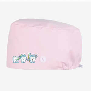 Gorra de Clínica Dental Estampada "Sonrisas" - Color rosa