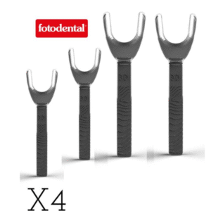 JUEGO X4 RETRACTOR LABIAL FOTODENTAL LATERAL COLOR TRANSPARENTE 2 Pequeños + 2 Grandes